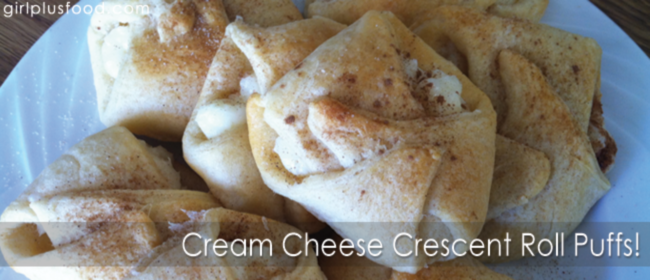 Cream Cheese Crescent Roll Puffs!