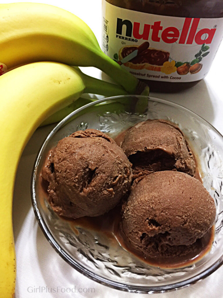 Banana Nice Cream Recipe http://www.girlplusfood.com/banana-nice-cream/